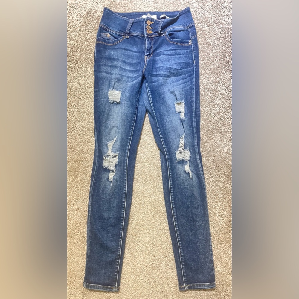 Distressed Blue Women's Jeans